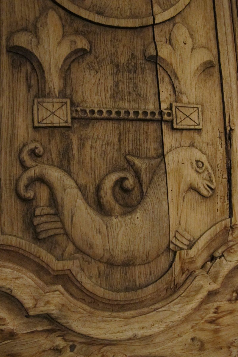 XVII Carved Wood Door Popular Art-photo-2