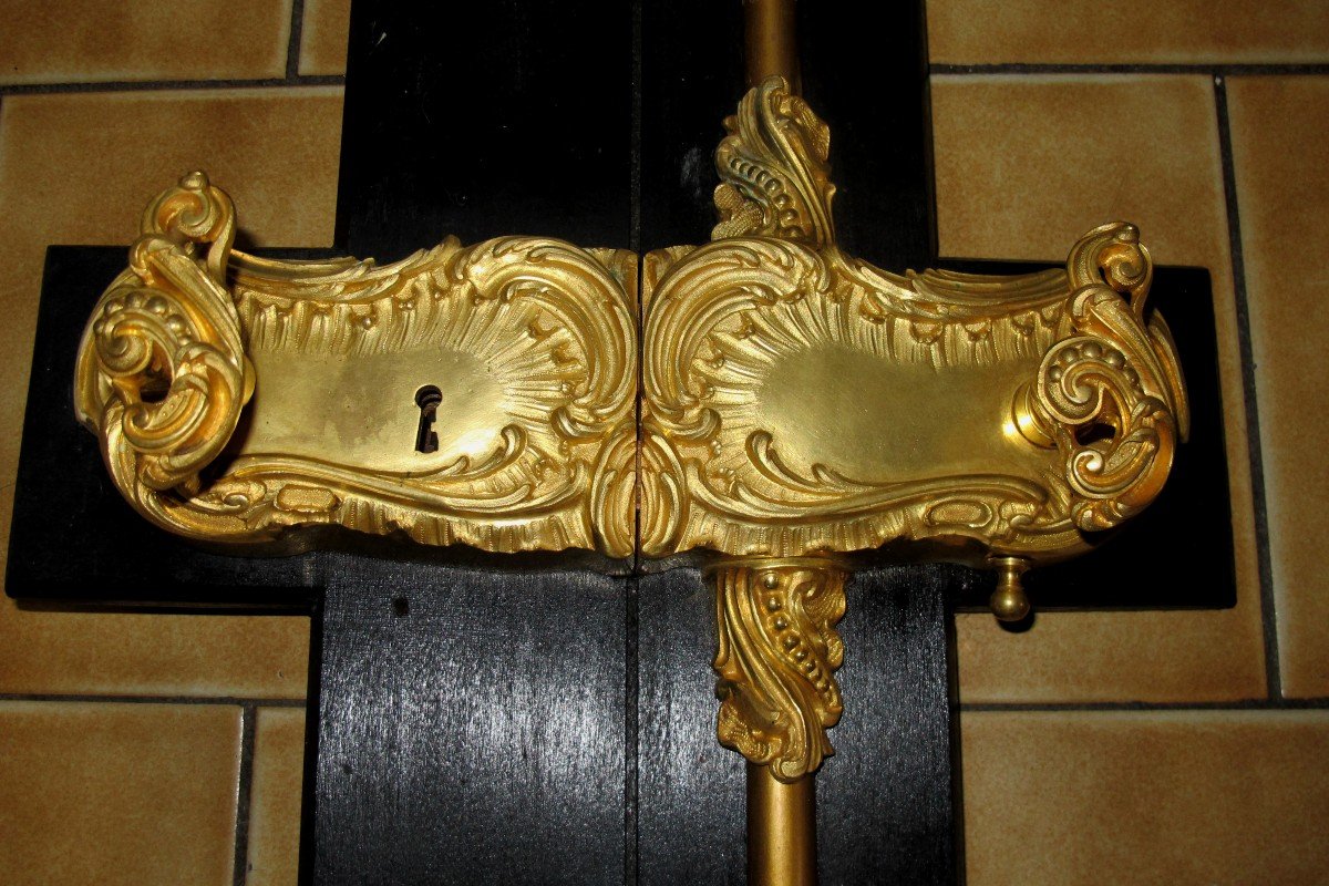 Complete Regency Gilt Bronze Lock-photo-2