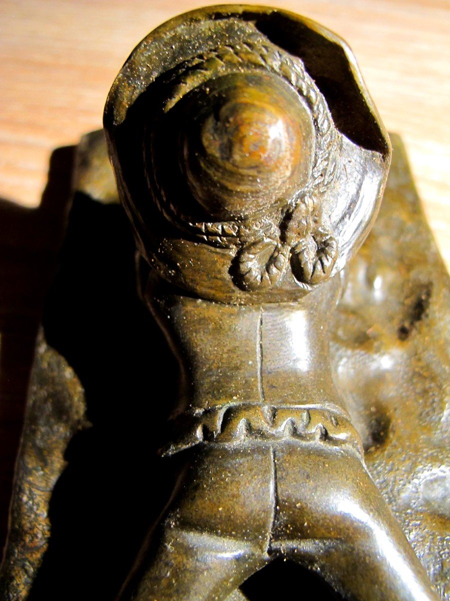 Bronze l'Enfant Et l'Escargot-photo-1