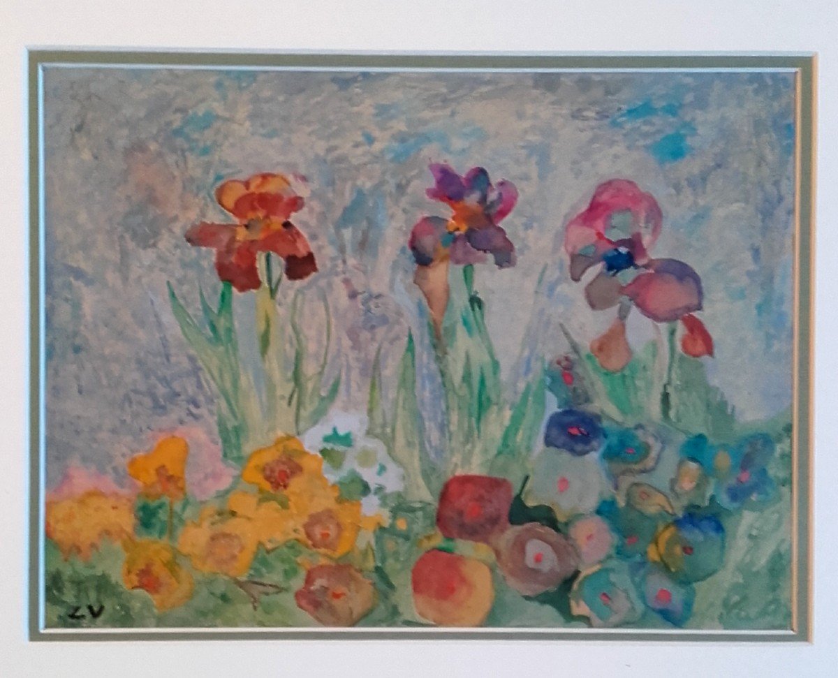 Louis Valtat Iris And Nasturtiums-photo-2