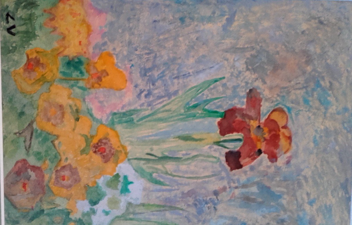 Louis Valtat Iris And Nasturtiums-photo-4