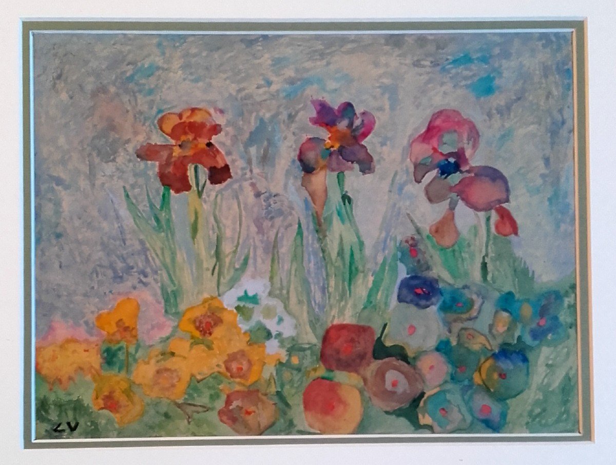 Louis Valtat Iris And Nasturtiums-photo-8