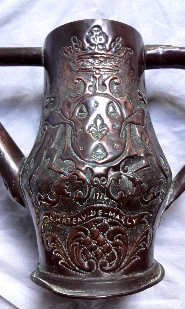 1774 Chateau De Marly Copper Watering Can -photo-2