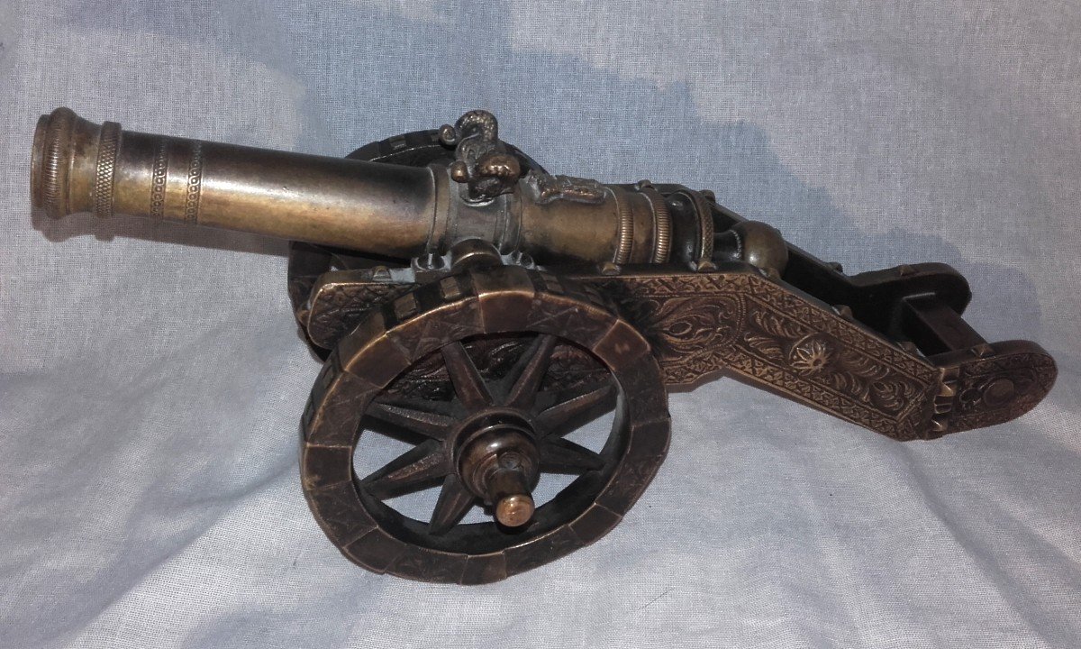 Louis XIV Bronze Canon Model-photo-2