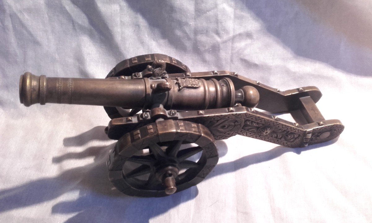 Louis XIV Bronze Canon Model