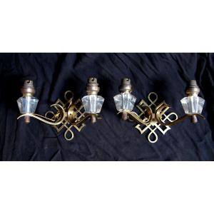 Pair Of Jules Leleu Sconces