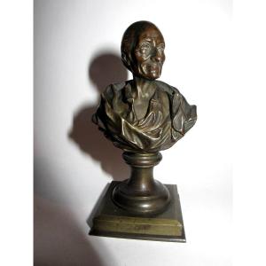 Buste De Voltaire En Bronze