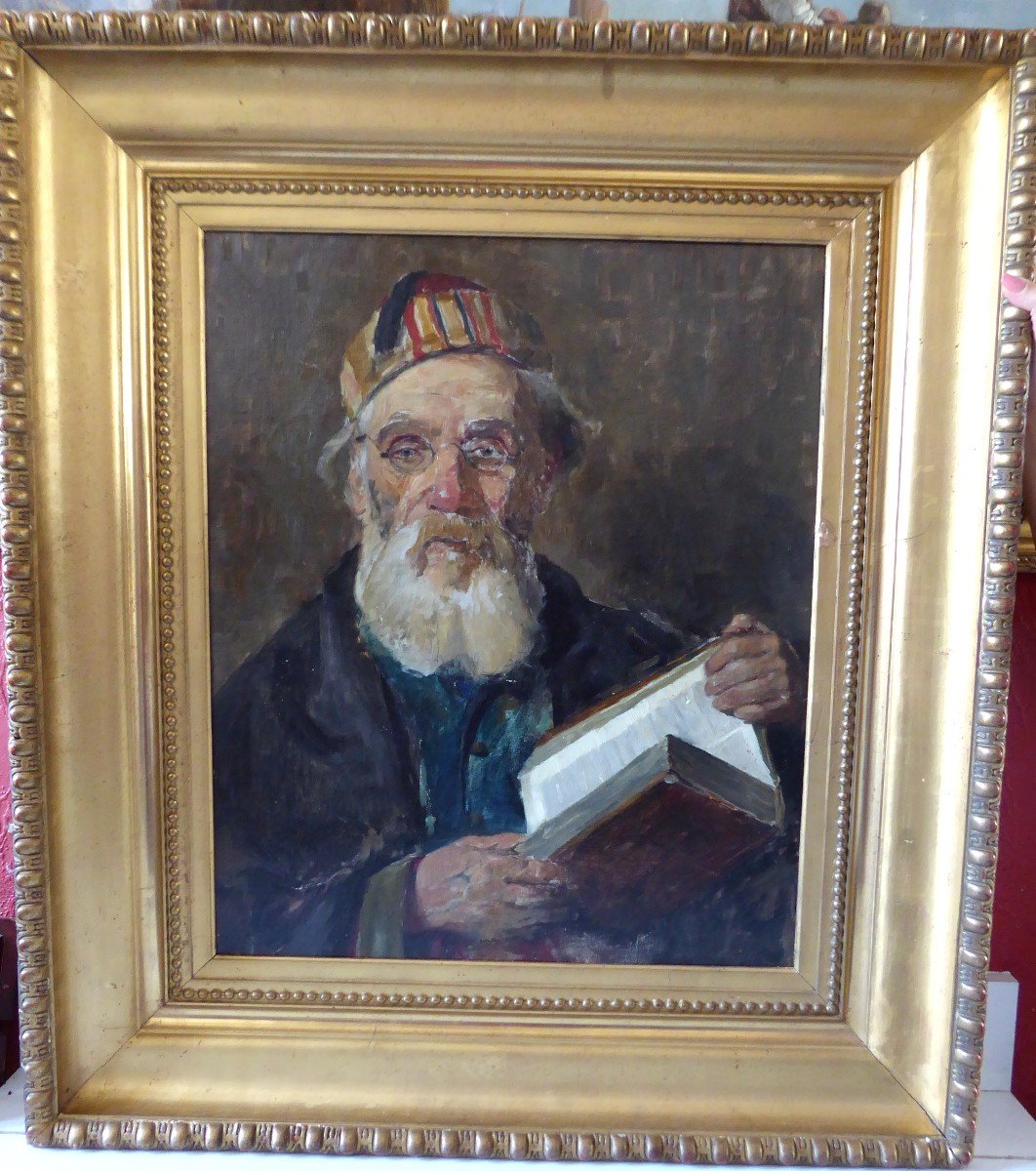 Portrait d'homme à la lecture