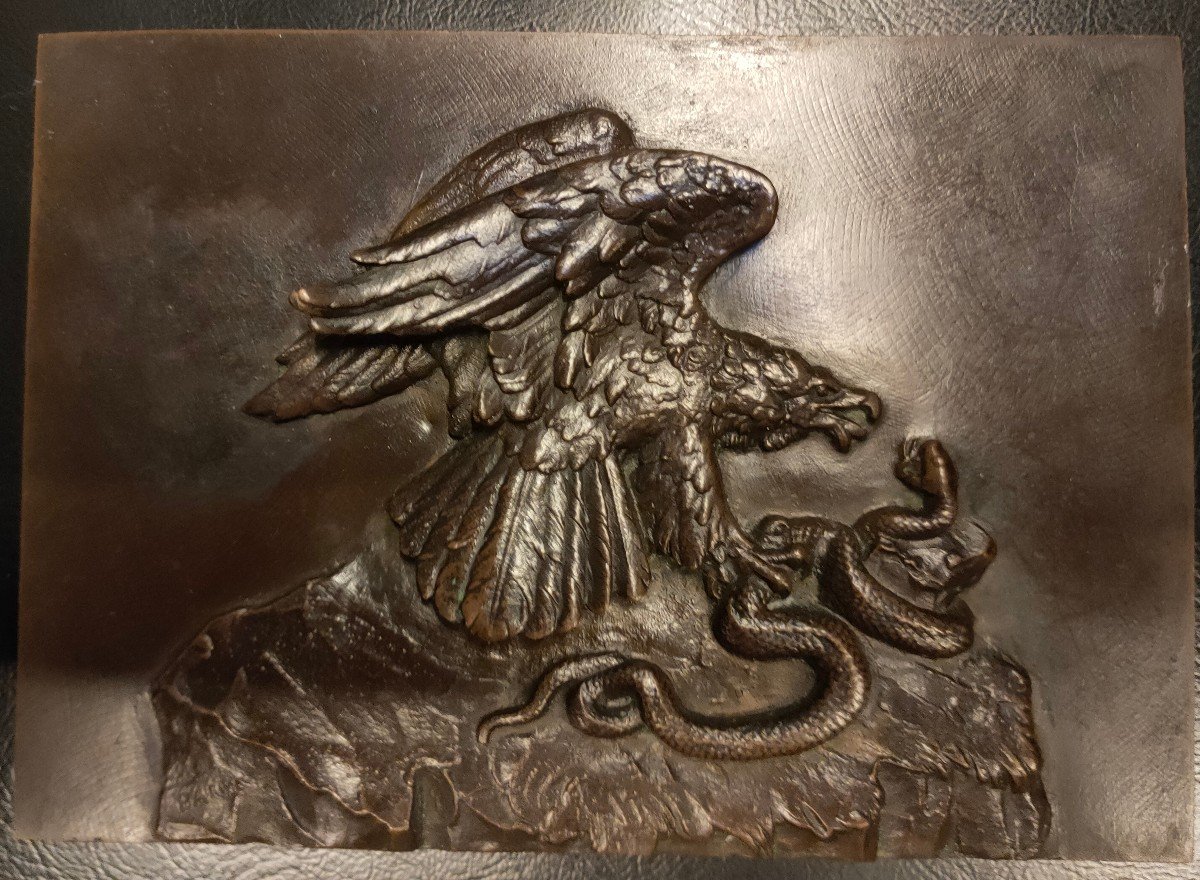 Plaque En Bronze, 19 ème Siècle d'aprés Antoine Louis Barye-photo-4