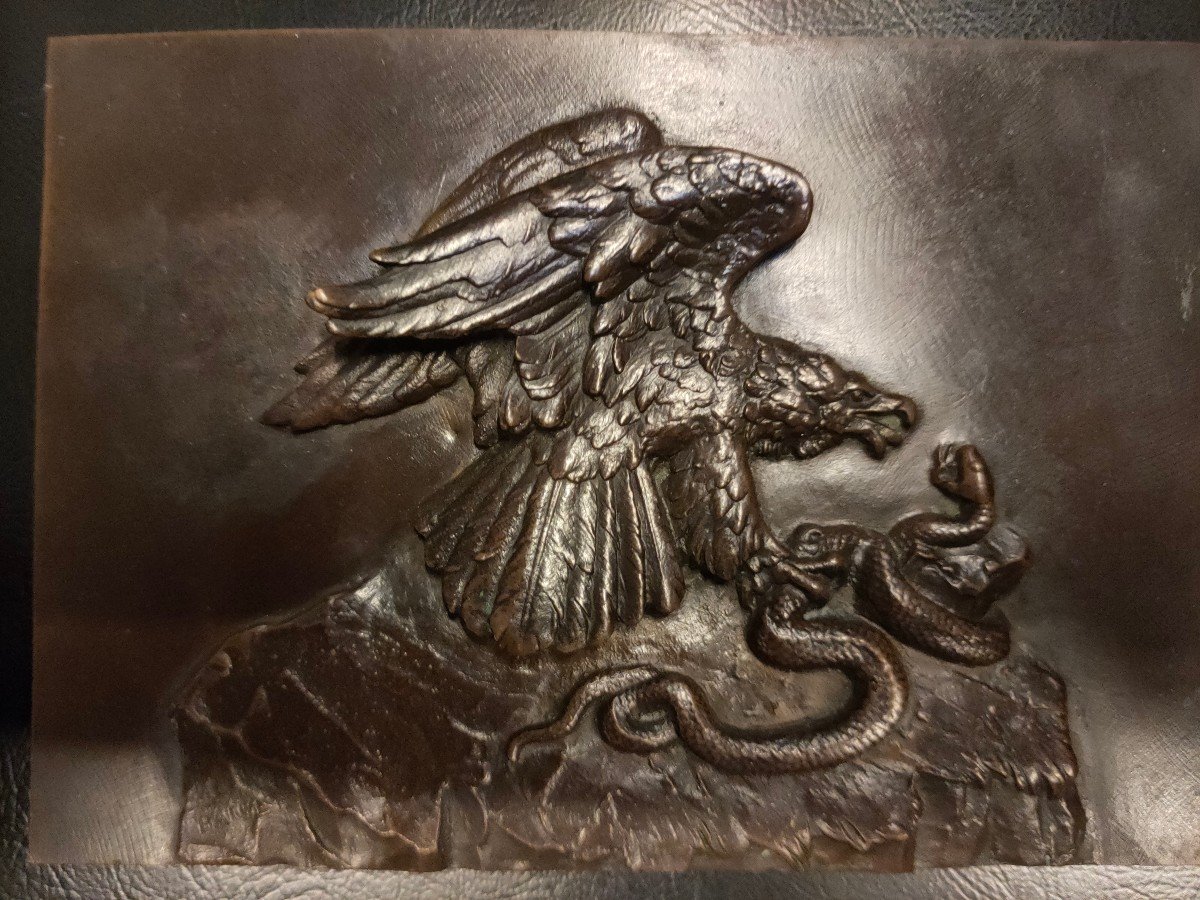 Bronze Plaque, 19th Century After Antoine Louis Barye-photo-5