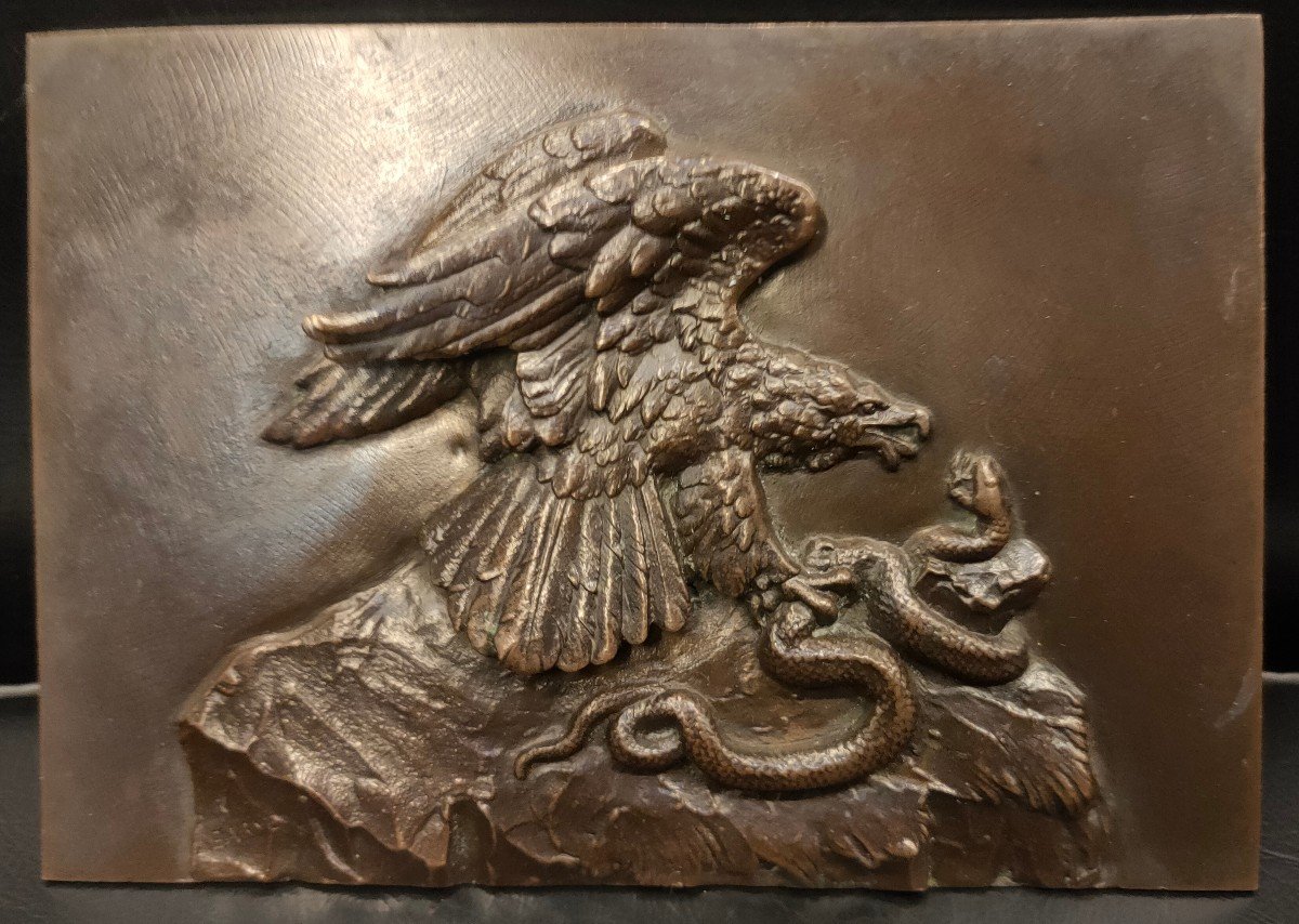 Plaque En Bronze, 19 ème Siècle d'aprés Antoine Louis Barye