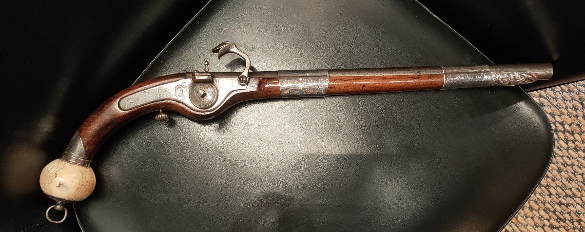 Long Match Pistol, 19th Century, For The Caucas Market.