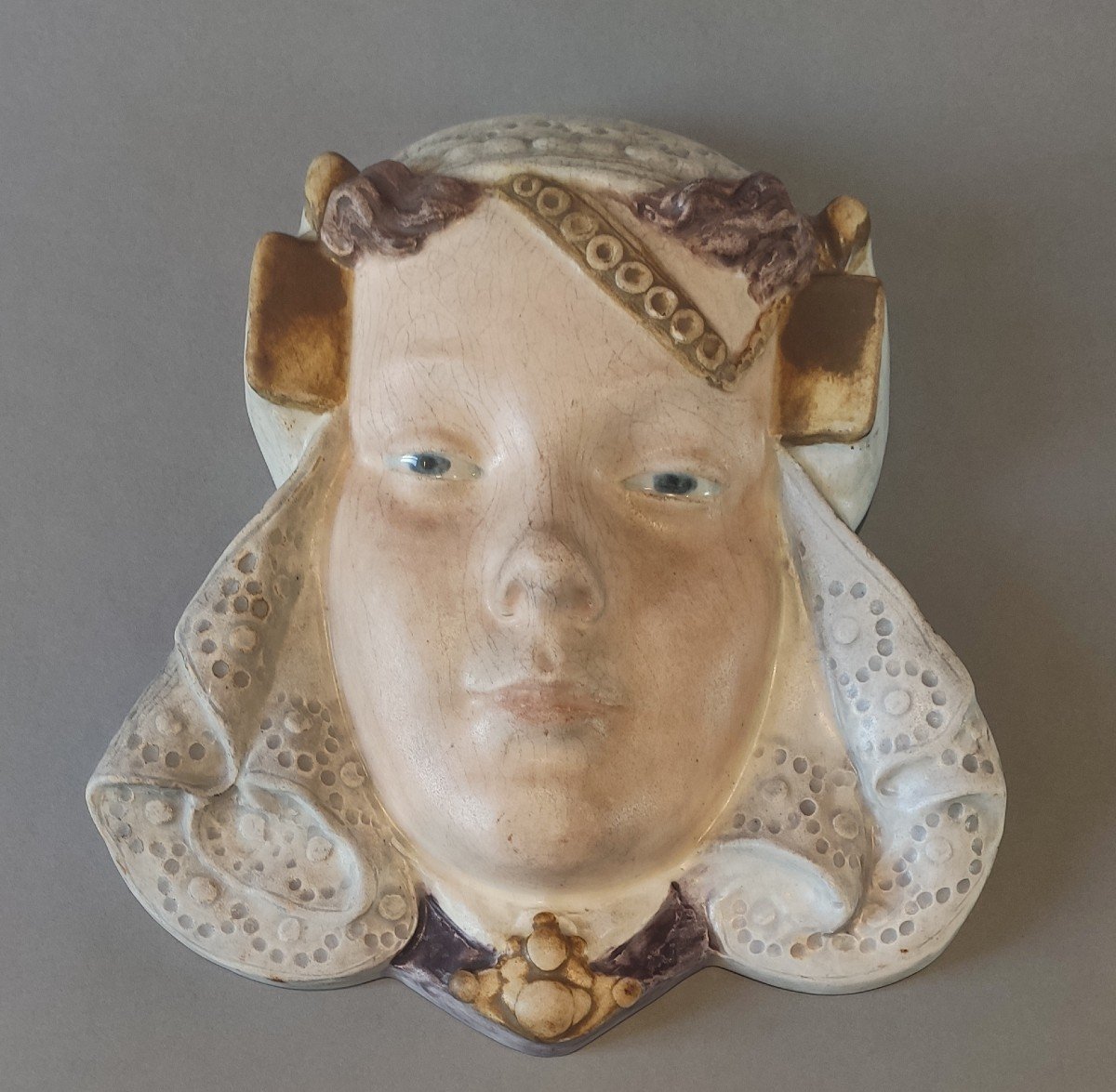 Beautiful And Rare Polychrome Ceramic