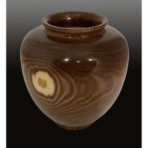 Vase En Bois Japonais - Réf : JAX030