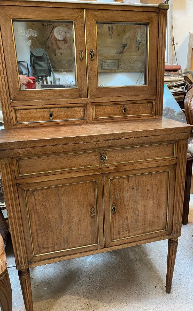 Small Louis XVI Style Secretary Cabinet