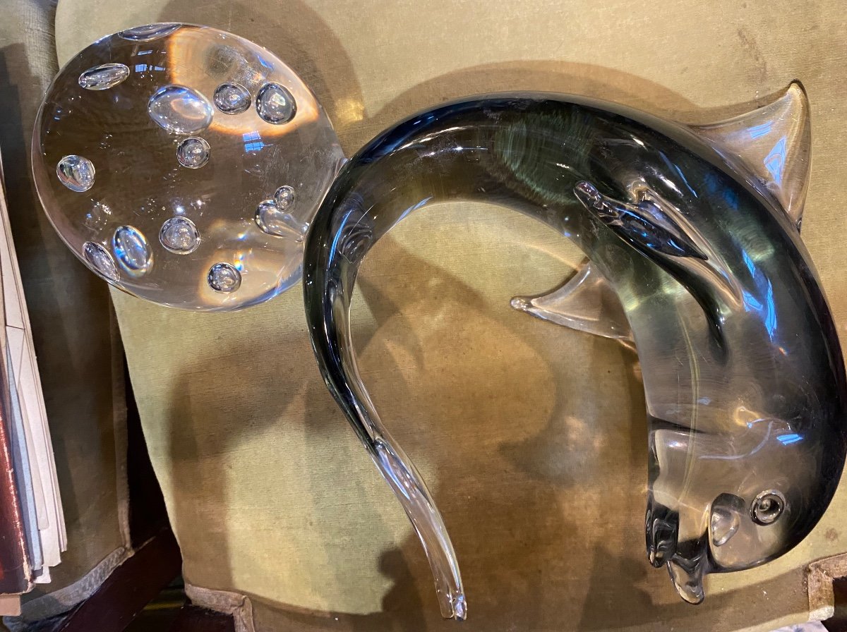 Murano Crystal Dolphin-photo-2