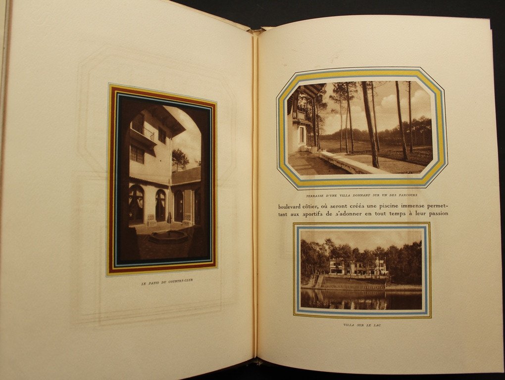 RARE "Biarritz Chiberta, le Golf, les Villas" illustré DOBOUJINSKI Superbe ex. 1929 Art déco-photo-2