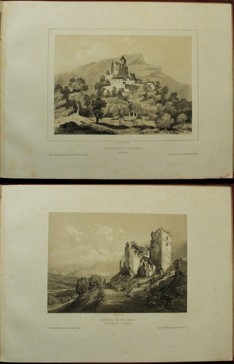 Lalanne & Malbos "the Most Beautiful Sites Of The Pyrenees" Complete: 50 Original Lithographs 1850-photo-6