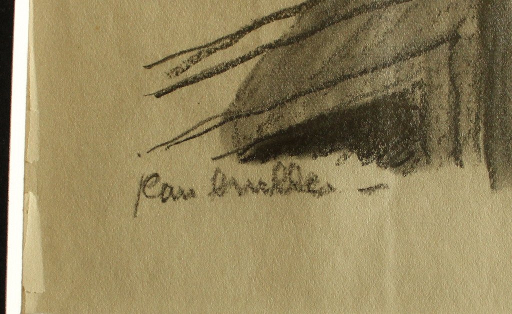 Jean Bruller (vercors) "introspection" Original Drawing For The Quarterly Statements-photo-4