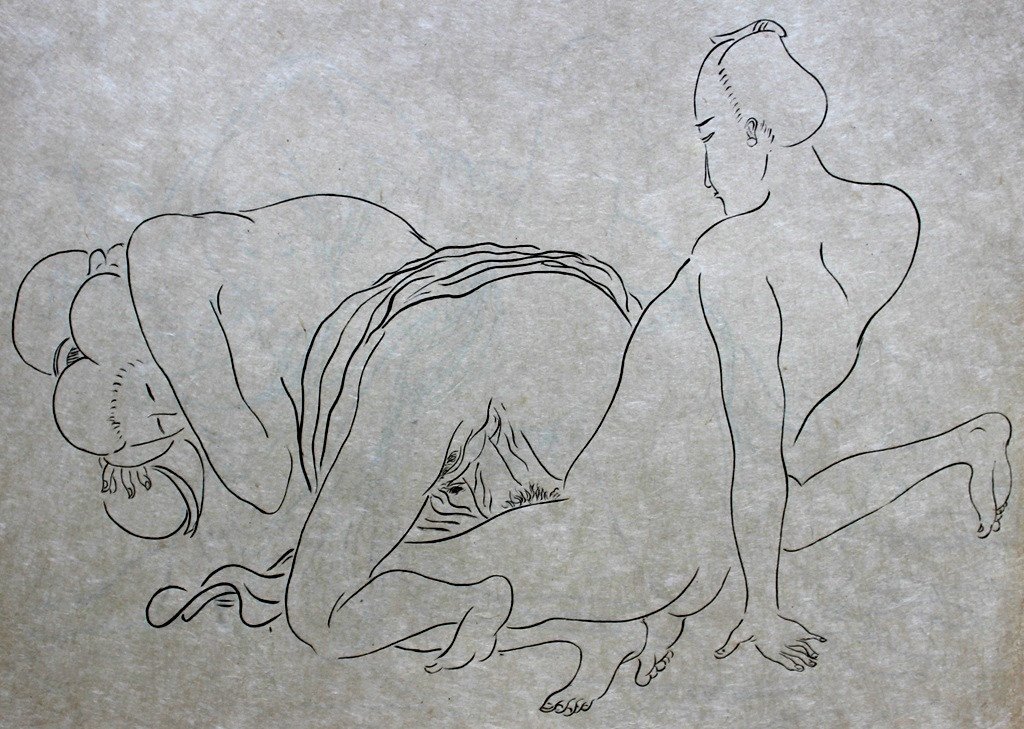 Curiosa Shunga 10 Estampes Très Libres 1/190 Japon Nacre "amis De l'Art Nippon" Introuvable !