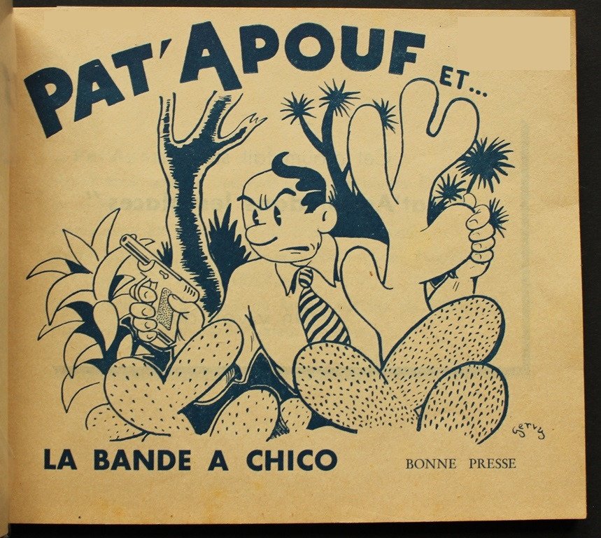 BD de GERVY "Pat'Apouf et la Bande à Chico" Rare Edition Originale 1947 en TRES BON ETAT-photo-3