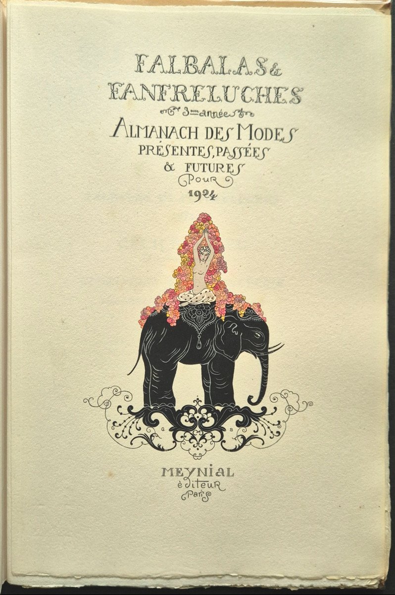 George Barbier "falbalas & Fanfreluches" 1924 Rare Complete Almanac Of 12 Art Deco Stencils-photo-4