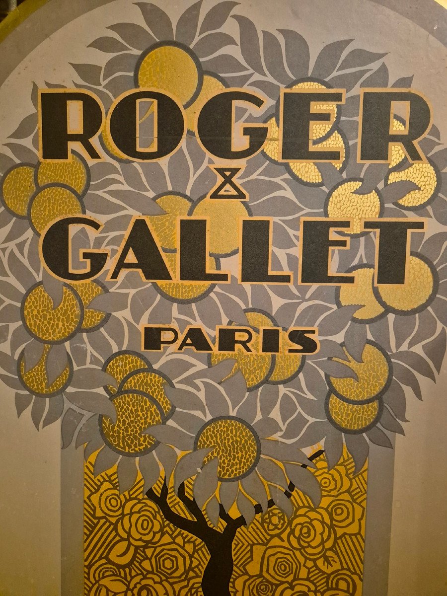 Rare And Superb Art Deco Roger & Gallet Tryptic Perfume Window Display-photo-2