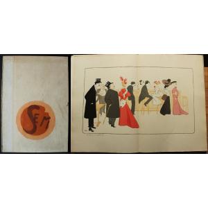 SEM (Georges Goursat) Album dit Maxim's, 25 lithographies originales dont 6 planches double