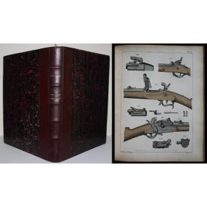 Rodolphe Schmidt "portable Firearms" Original Edition 1877 Text + Atlas 58 Pl. Col.