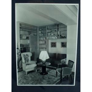 Jules Leleu Set Of 13 Original Photographs Of His Creations, Silver Print Stamp