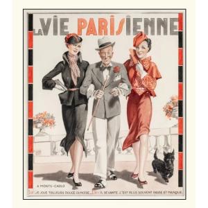 Georges Leonnec "in Monte-carlo" Large Original Drawing Published On The Cover Of La Vie Parisienne 1935