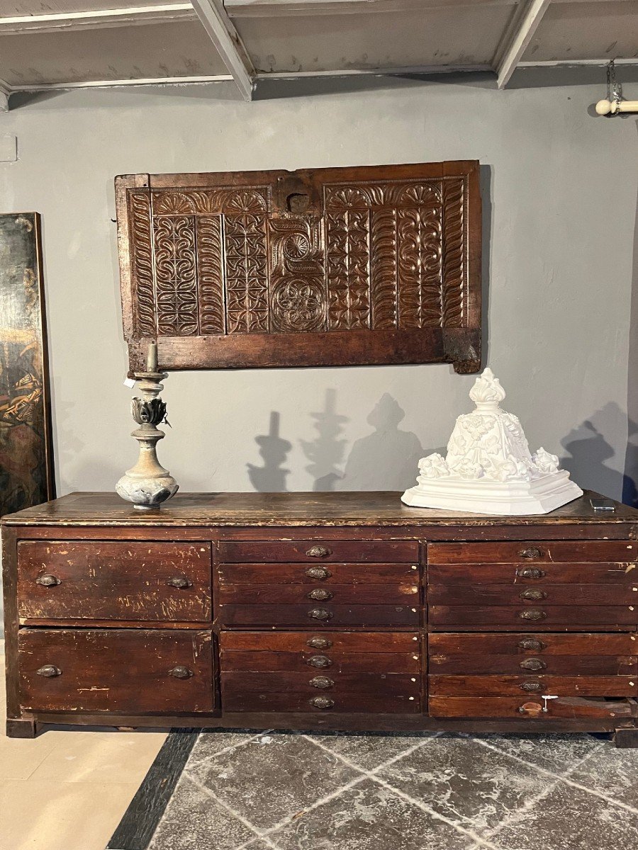 Renaissance Walnut Chest Front-photo-3