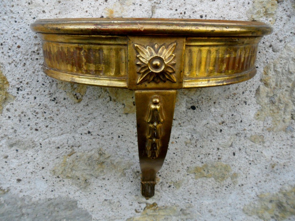 Console d'Applique De Style Louis XVI En Bois Doré