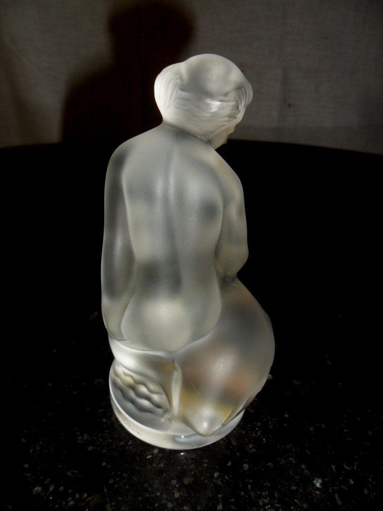 Paire De Statuettes En Cristal Lalique-photo-4