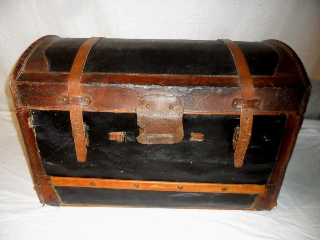 Leather Travel Trunk