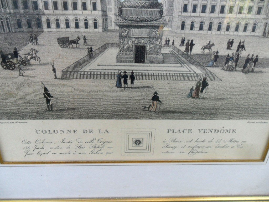 Optical View Of The Column Of The Place Vendôme During The Restoration-photo-2