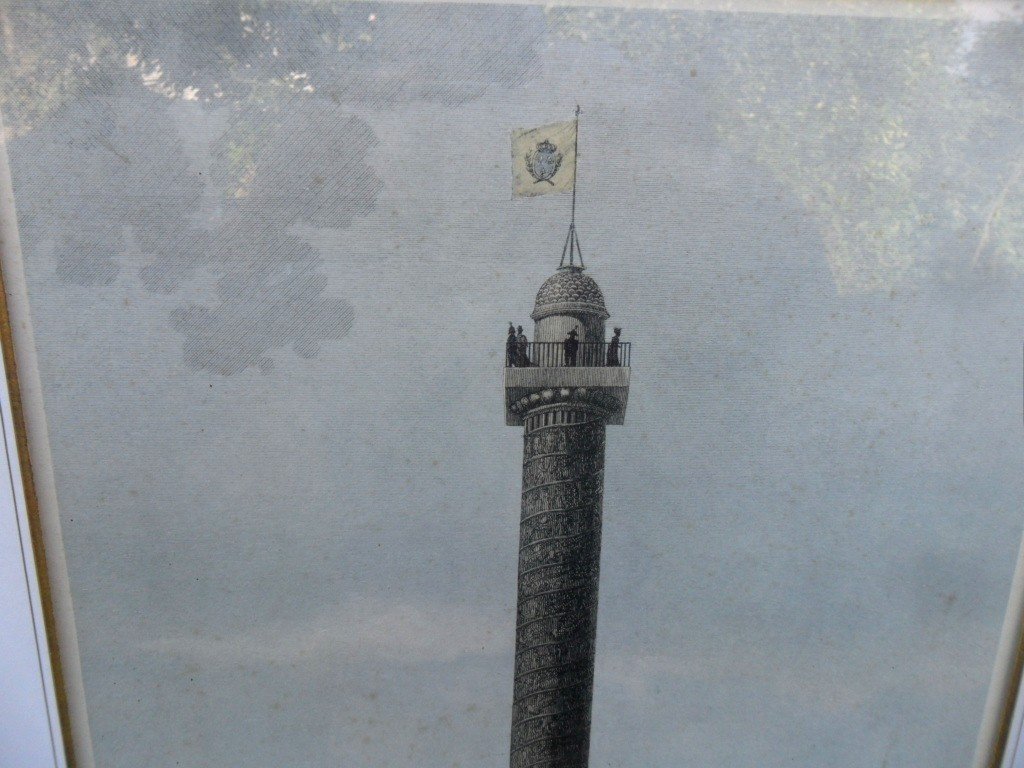 Optical View Of The Column Of The Place Vendôme During The Restoration-photo-3