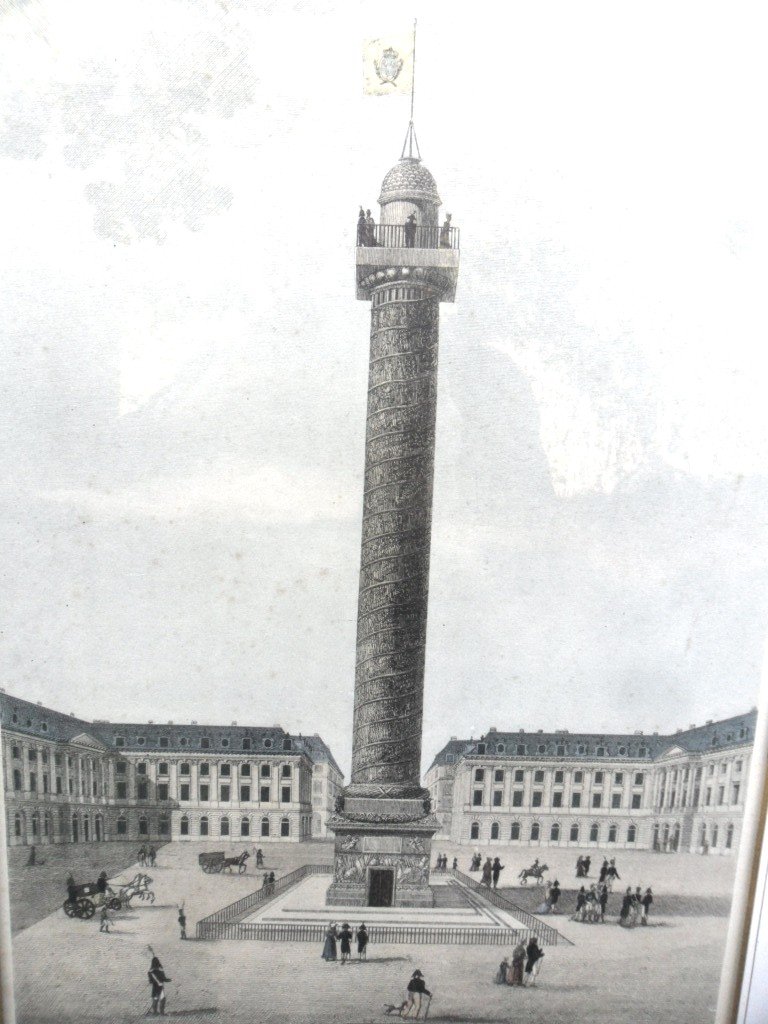 Optical View Of The Column Of The Place Vendôme During The Restoration-photo-4