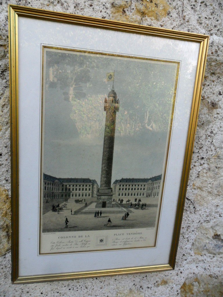 Optical View Of The Column Of The Place Vendôme During The Restoration