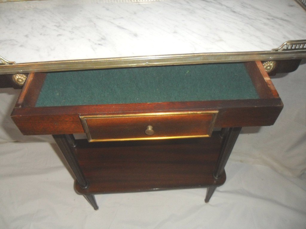 Small Louis XVI Style Console In Mahogany-photo-1