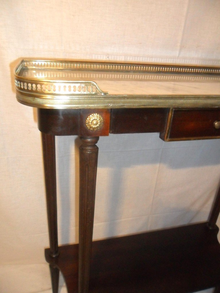 Small Louis XVI Style Console In Mahogany-photo-2