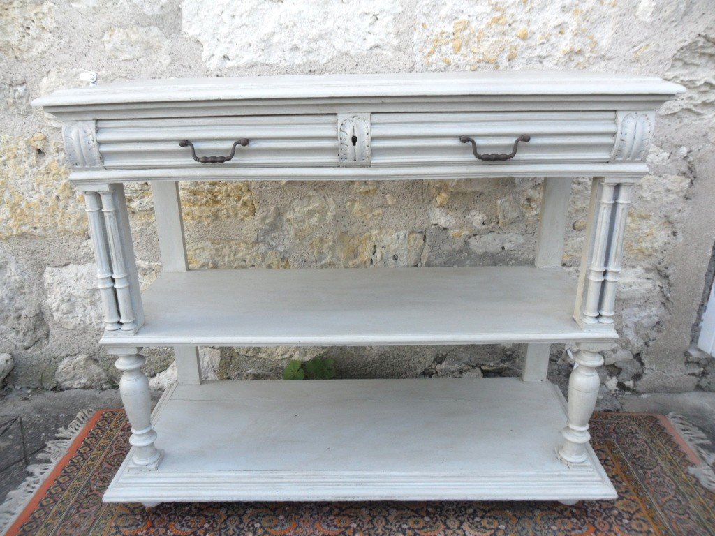 19th Century Painted Serving Console -photo-2