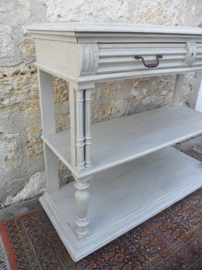 19th Century Painted Serving Console -photo-3