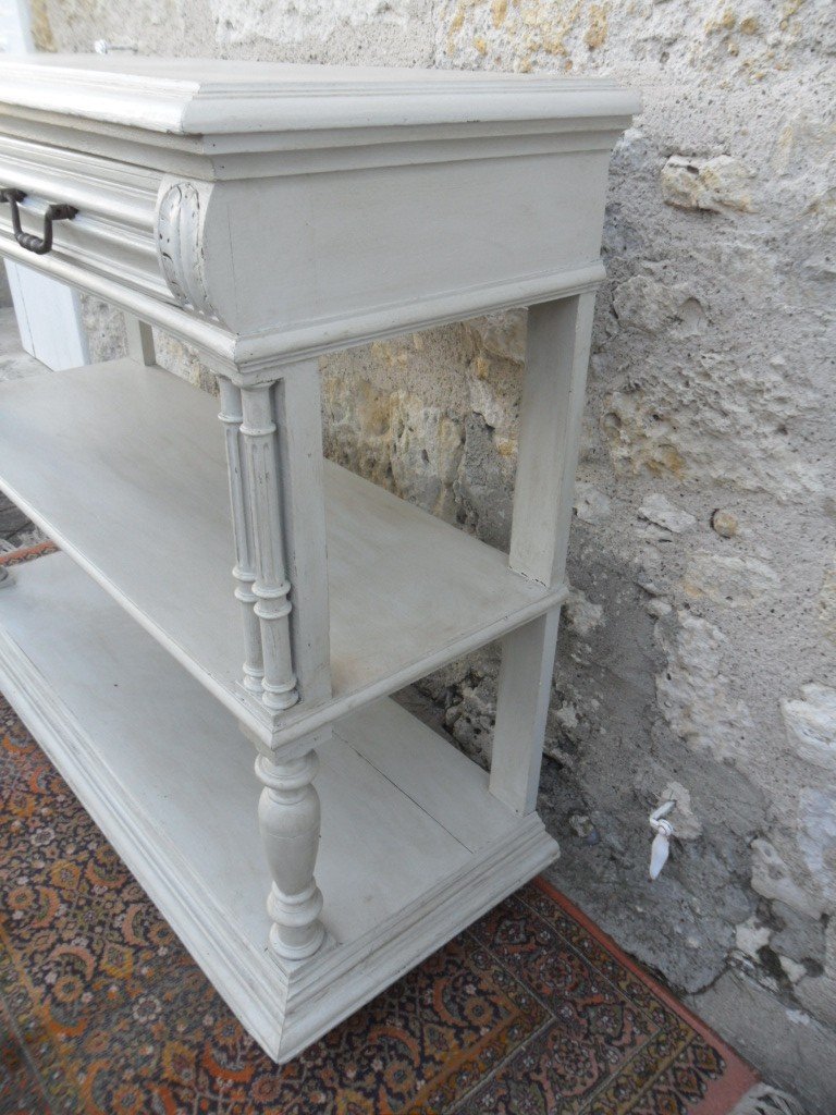 19th Century Painted Serving Console -photo-4