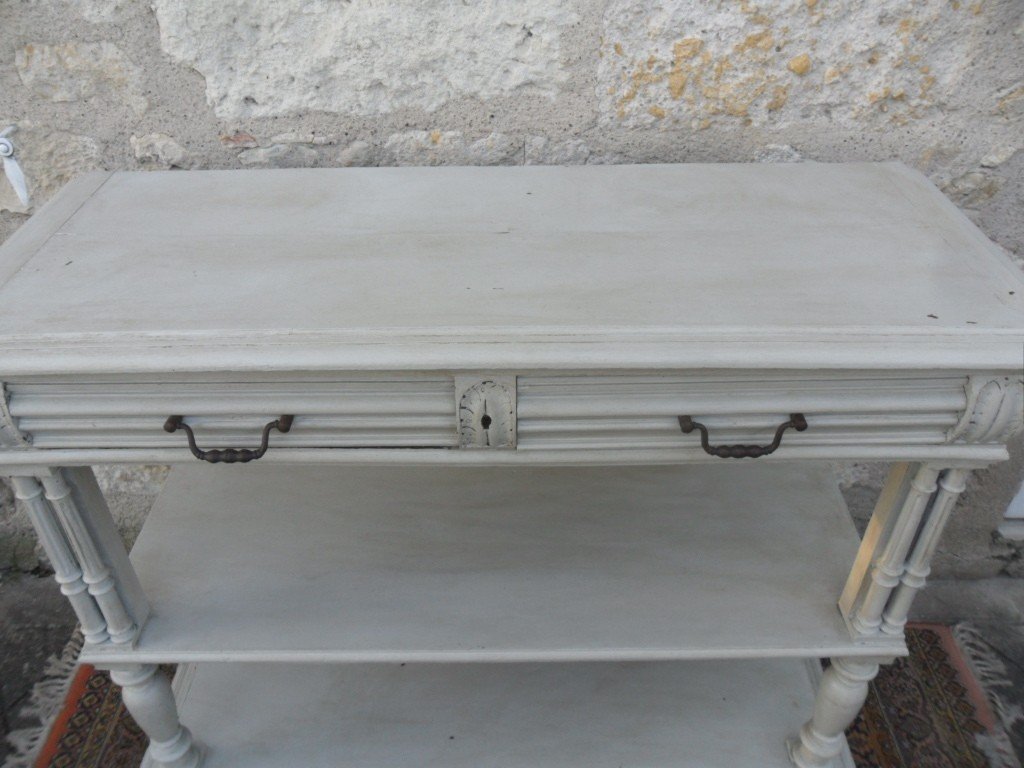 19th Century Painted Serving Console -photo-1