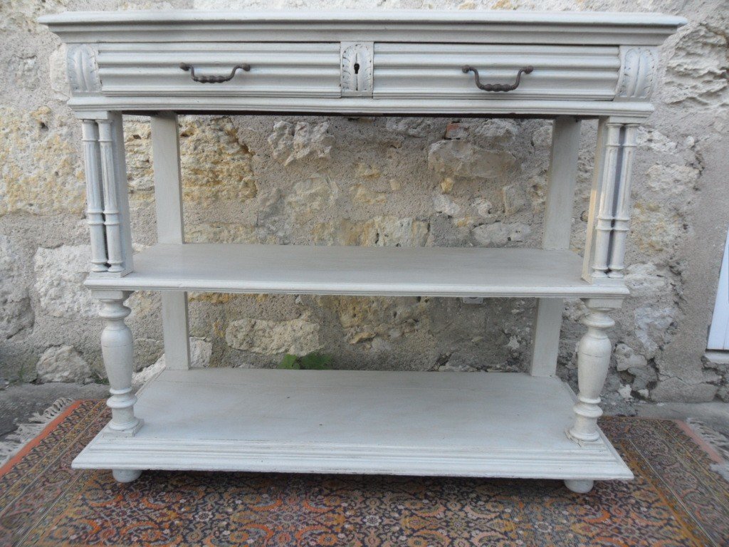 19th Century Painted Serving Console -photo-3