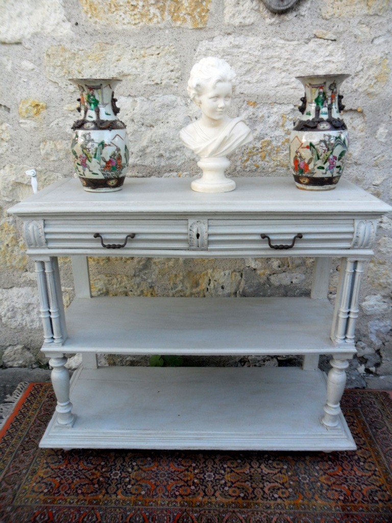 19th Century Painted Serving Console 