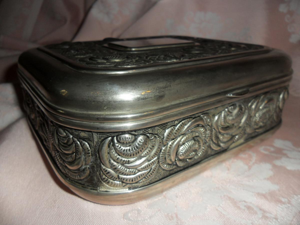 Silver Bronze Art Deco Gift Box-photo-3