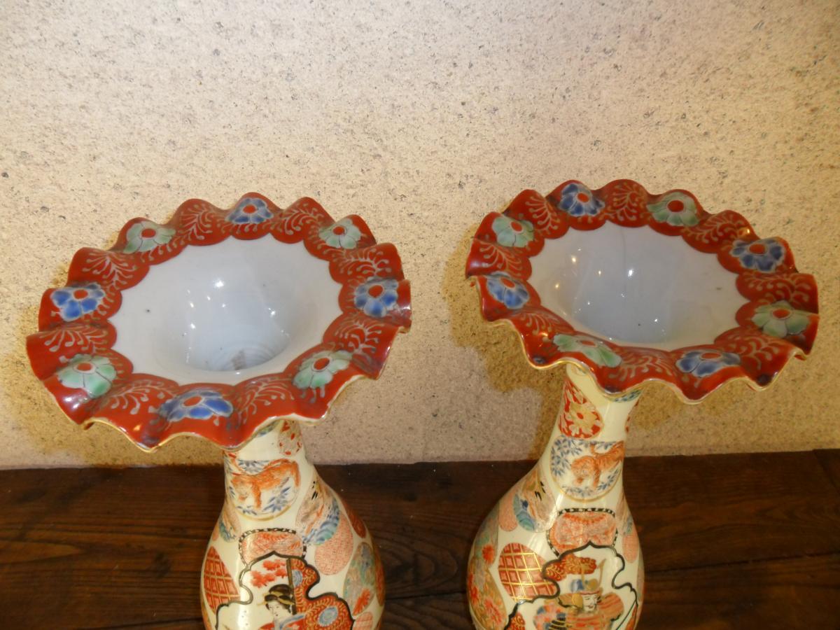 Paire De Vases Du Japon XIXème Siècle-photo-3