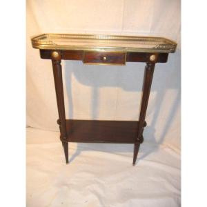 Petite Console De Style Louis XVI En Acajou